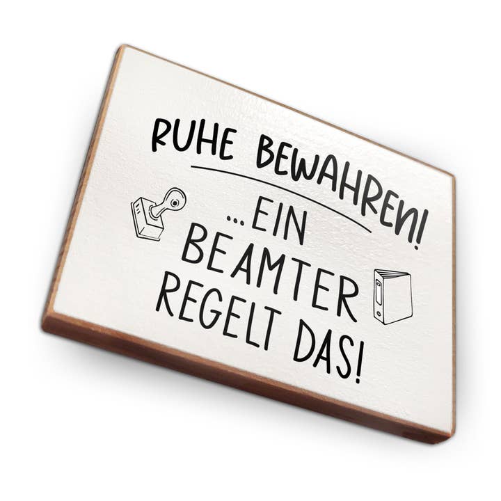 Kylskåpsmagnet i bokträ - Tjänsteman för wholesale av wammi