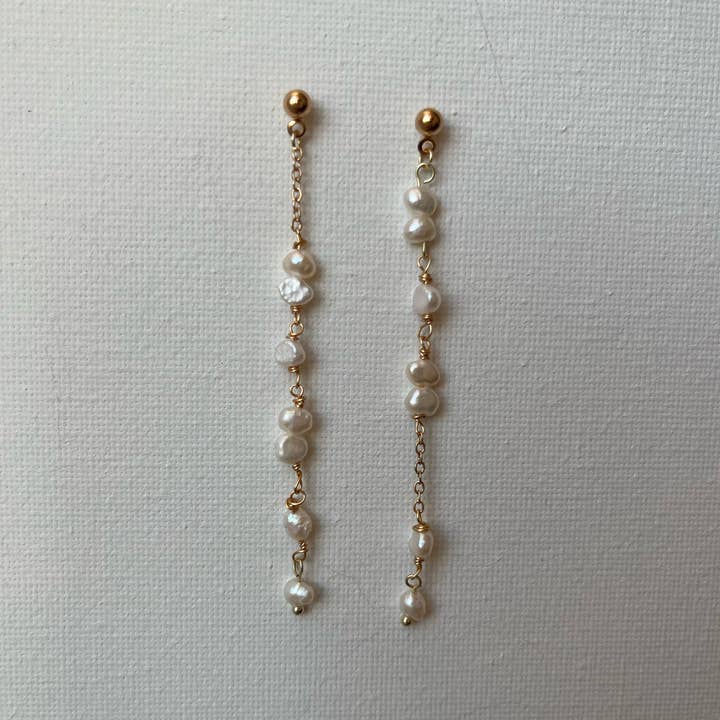 SallyJaneBridal - Wholesale Dangle Earrings - Mila Earrings Gold1