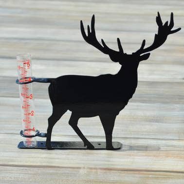 Steel Grace - Wholesale Outdoor Ornament/Decor - Deer Rain Gauge