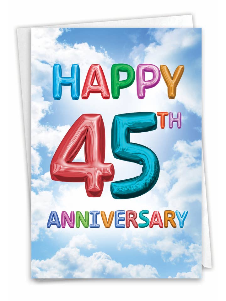Anniversary Card - Inflated Messages - 45 for wholesale by NobleWorks