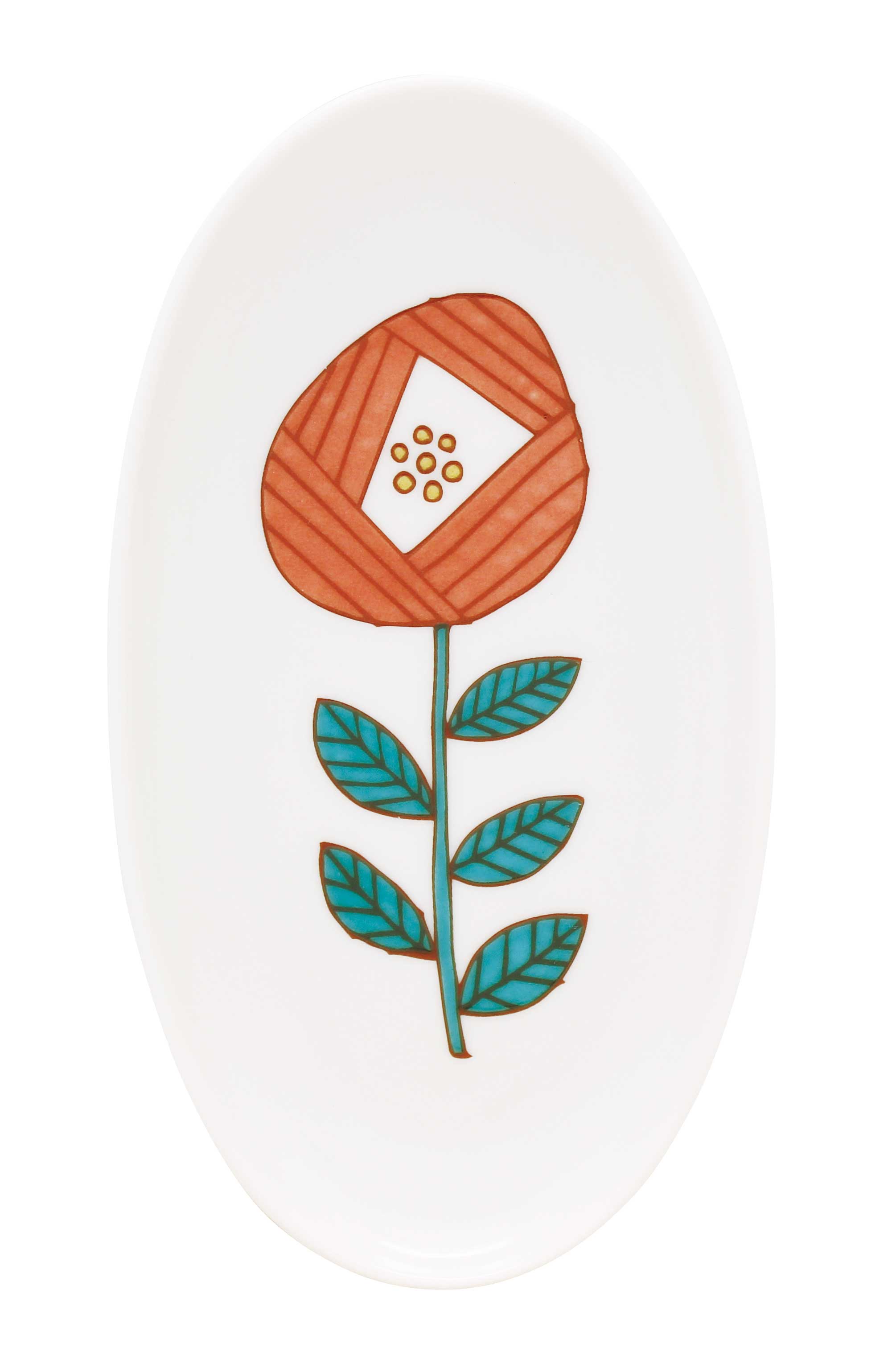 Japacolle — Japan Collections | See Latest News in "About" - Wholesale Decorative Plate/Dish/Bowl - HAREKUTANI Oval Plate Flower S0