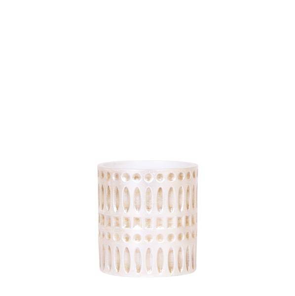 Oasis of Life - Wholesale Plant Pot - Decorative Pot Mosaic – Ø6cm – Flower Pot with Golden Mosaic Details – Stylish Mini Planter for Succulents & Small Plants – Elegant Ceramic Decor for Living Spaces & Windowsill0