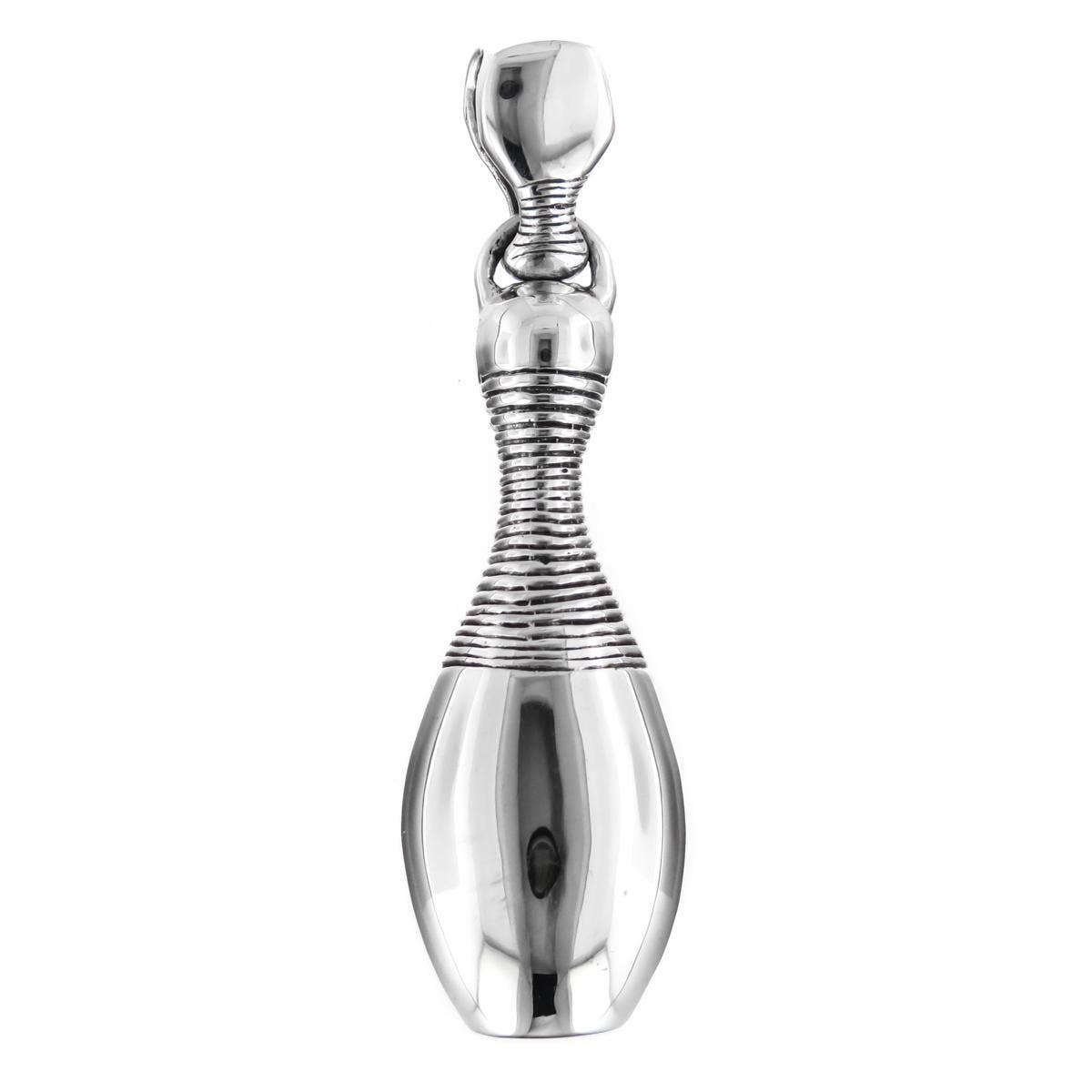 FifiRose - Vendita all'ingrosso Collana con ciondolo/pendaglio - Ciondolo birillo da bowling in argento sterling 925, 2"0