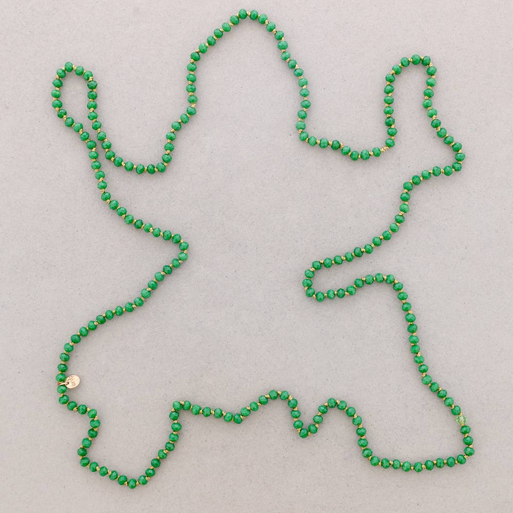 Sonata - Vendita all'ingrosso Collane di perline/perle - Collana lunga Sonata con nodi in cristallo sfaccettato 1,5 m x 6 mm11