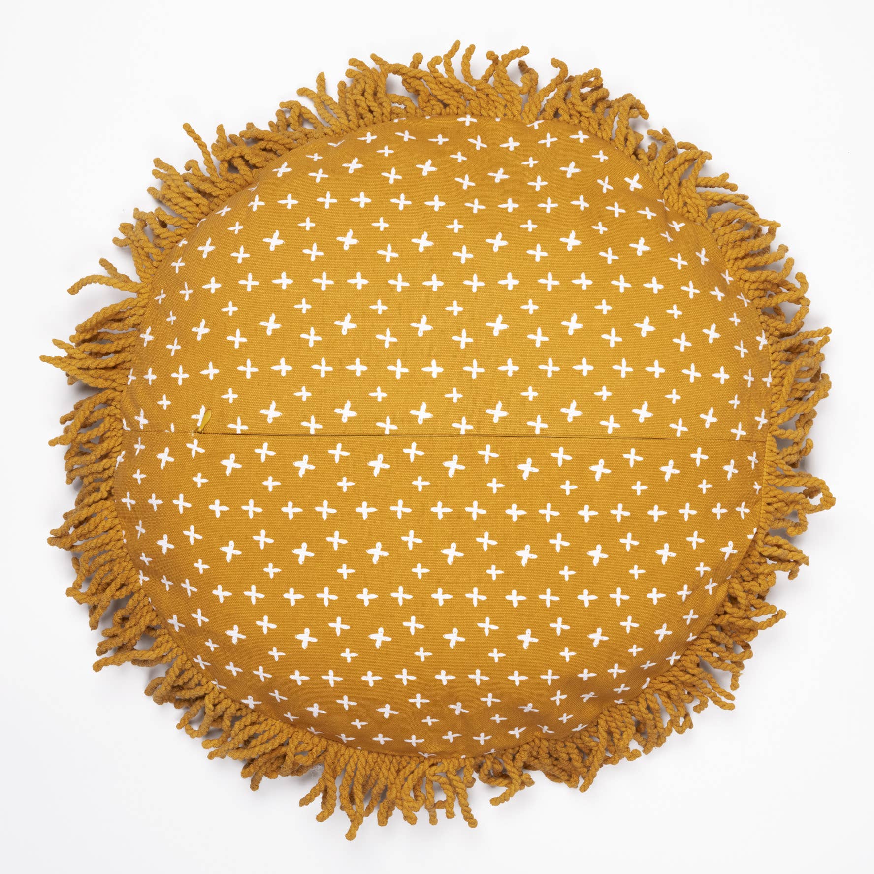 L'effet Papillon - Wholesale Chair Cushion - CHARLIE removable cushion with macrame fringes (0) 40 cm1