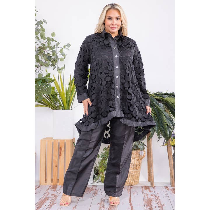 Plus Size Two Piece Tunic Top and Pant Set and other Purchase wholesale plus size two piece sets. Free returns & net 60 terms on Faire trending on Faire.