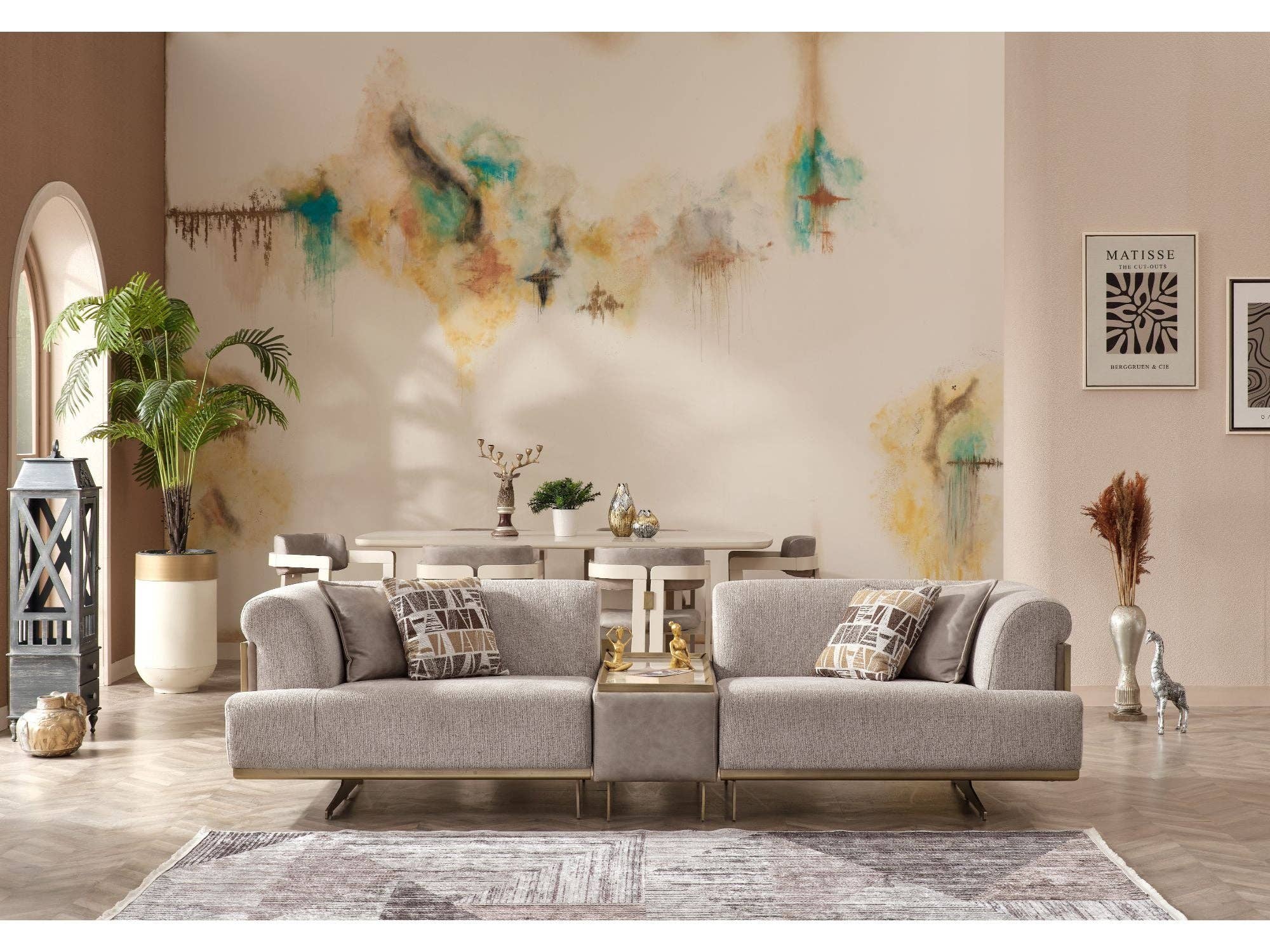 Creme Módulo de Sofá Fixo Urla Creme para venda a revendedores na Faire1