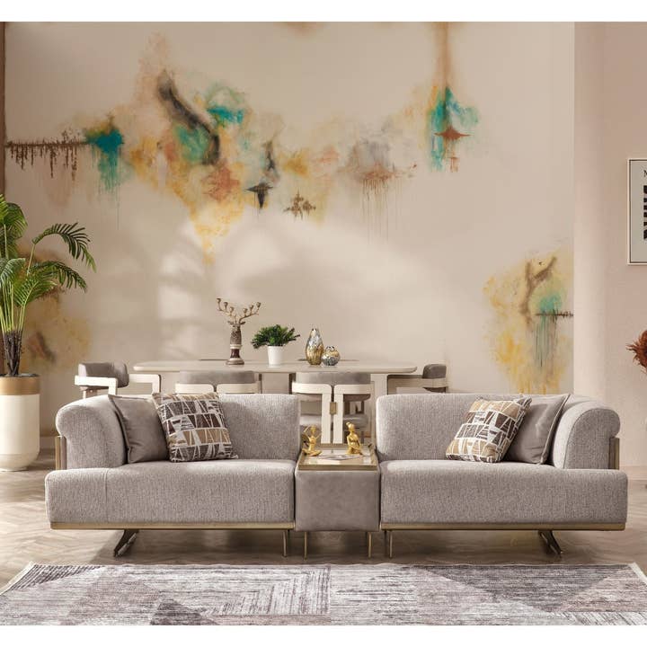 Urla Stationary Module Sofa Cream for wholesale on Faire1