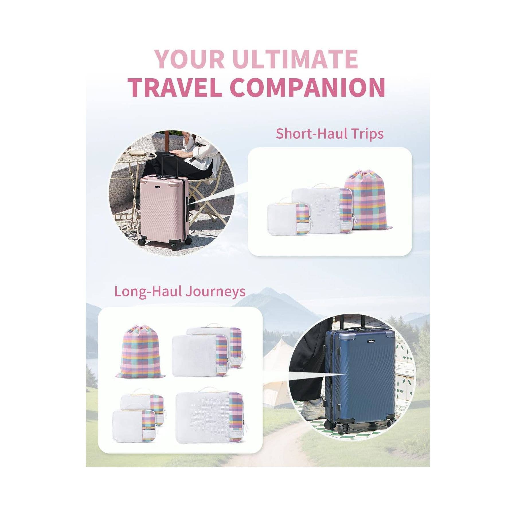 wandf – Engroshandel Pakkeemballage – 6 stk. kuffertorganisatorposer med mærke til rejsetilbehør61