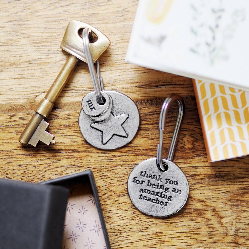 Kutuu - Wholesale Keychain - Unisex - 'Amazing Teacher' Star Keyring2