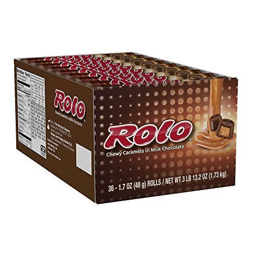 Shop The King - Wholesale Chocolate Covered Sweets - ROLO Chewy Caramels in Milk Chocolate - Kids Favorite Candy (1.7-Oz / Pack of 36)