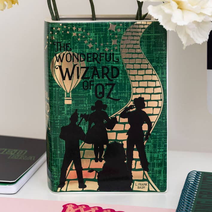 Large Book Vase, Wizard of Oz for wholesale by Steel Mill & Co UK