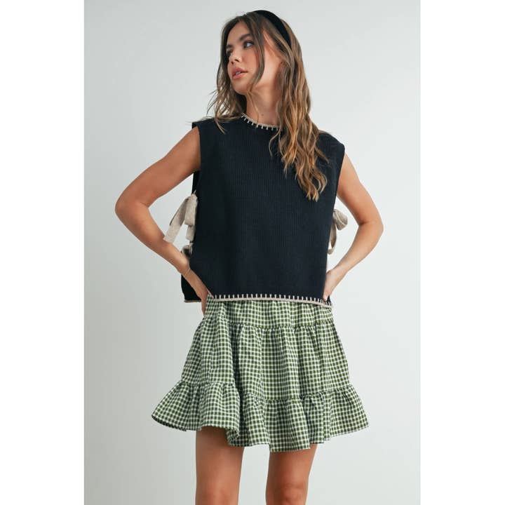 Apolline - Wholesale Sweater Vest - Women's - Mock Neck Sleeveless Sweater