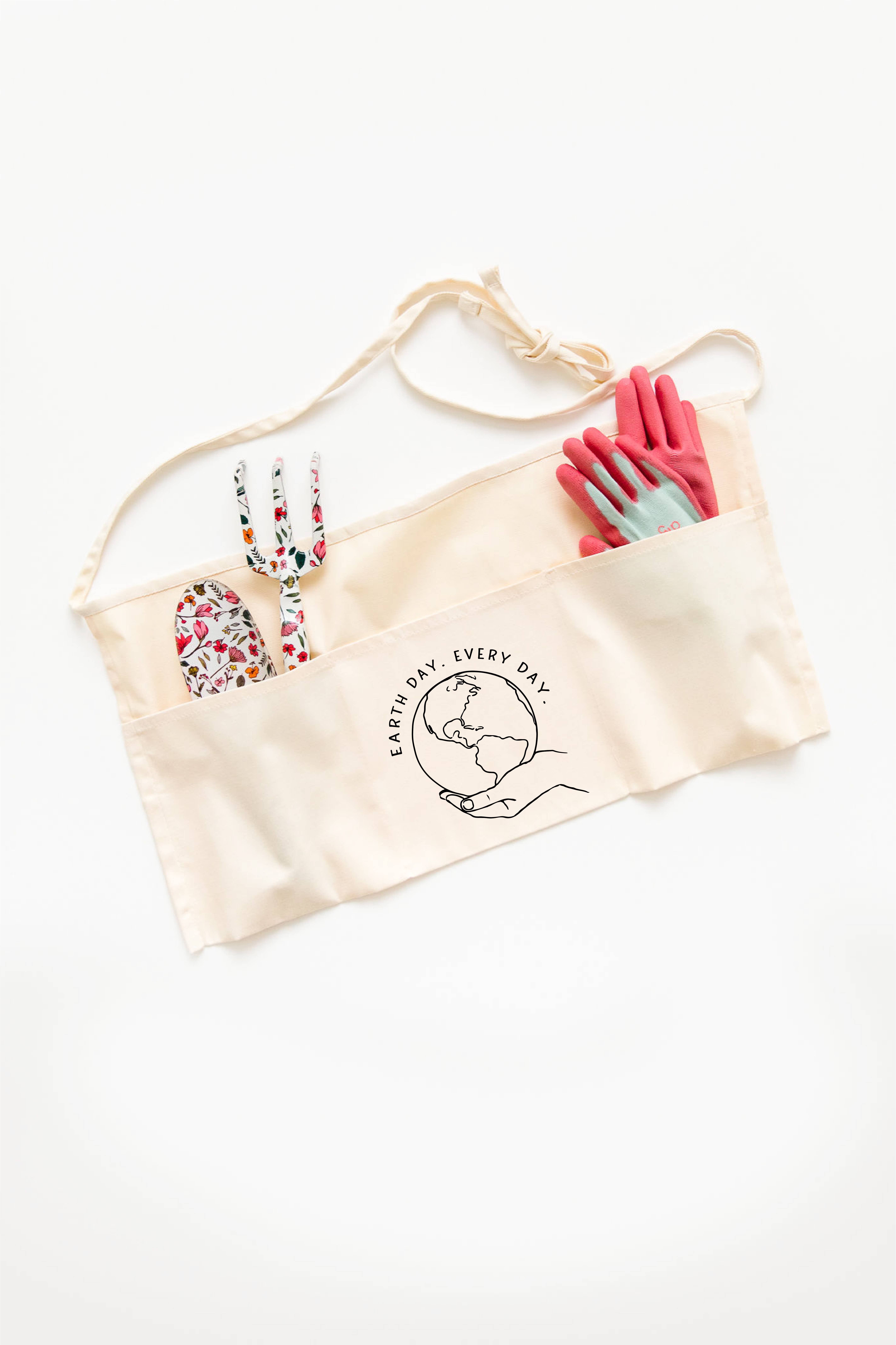 Nature Supply Co - Wholesale Apron - Earth Day Every Day Garden Waist Apron | Gardener Gift2