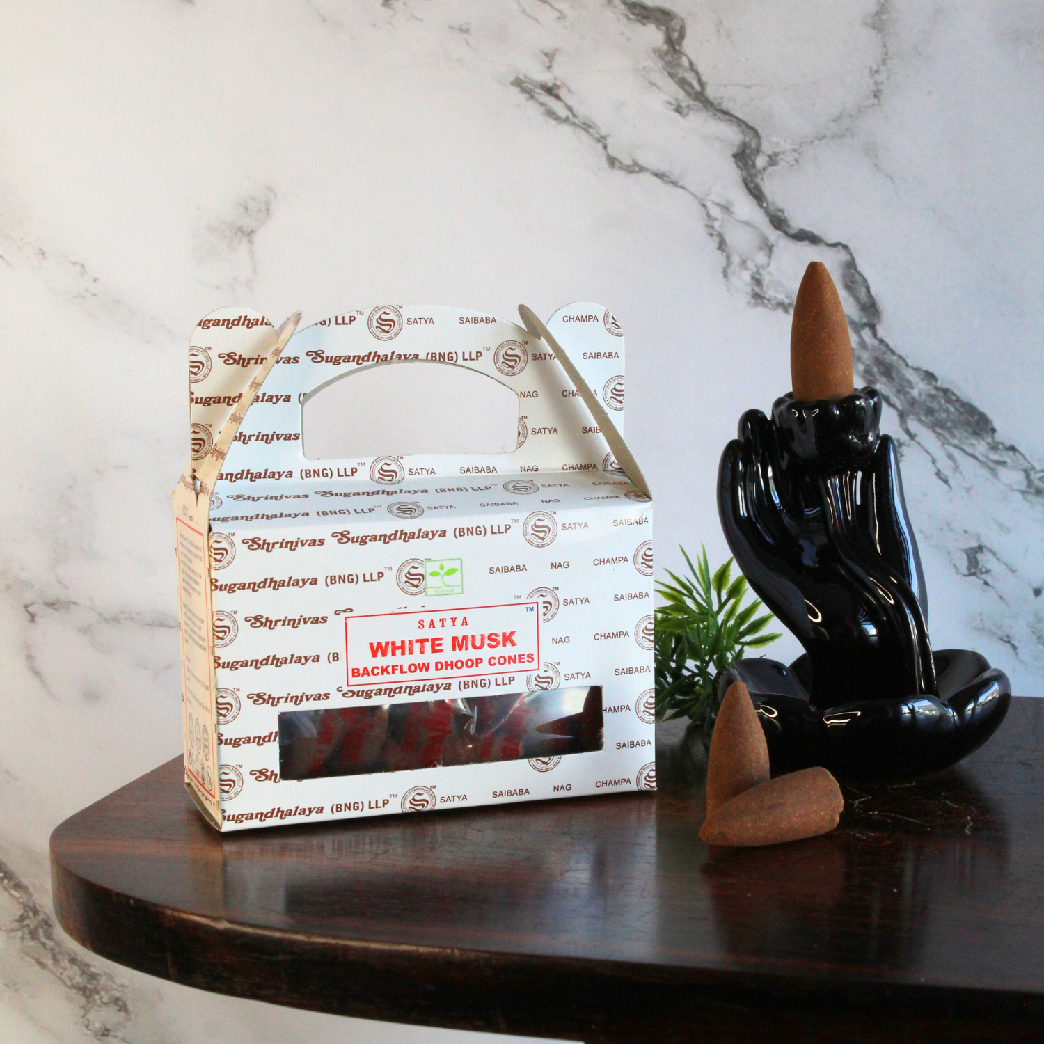 Eastern Trading - Wholesale Incense - Satya White Musk Backflow Dhoop Cones3