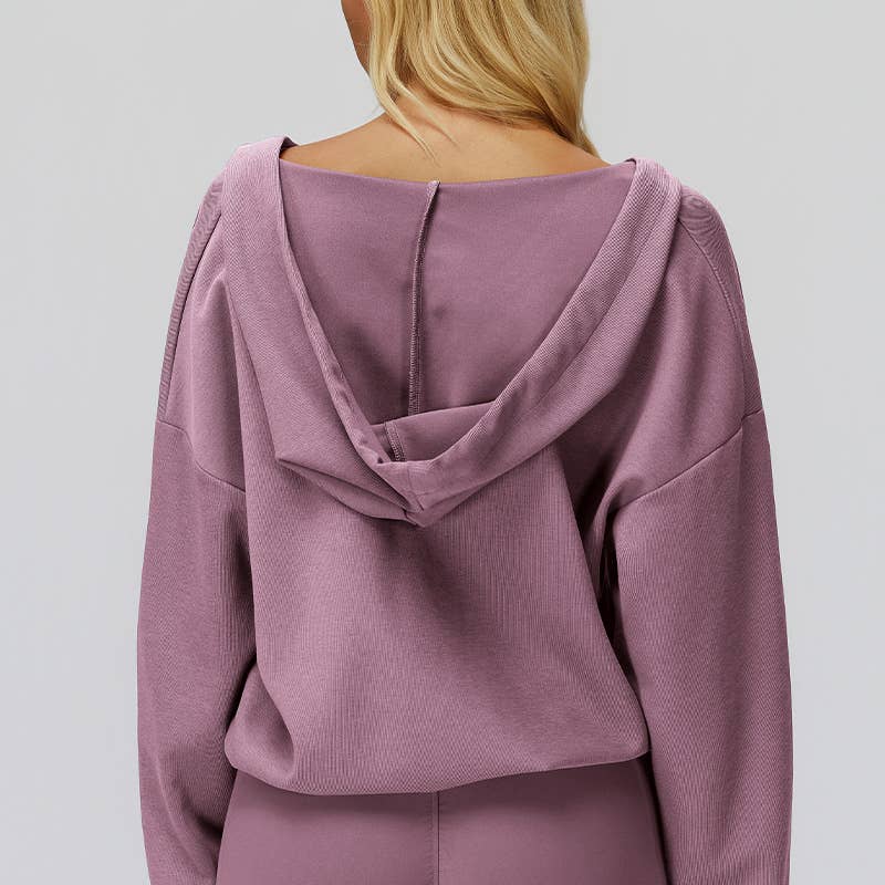 WONDERXFANS - Wholesale Athletic Jacket - Women's - V-neck hooded outdoor sports jacket8