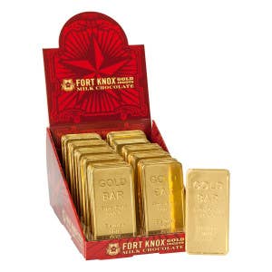 L&F Universal Goods - Wholesale Chocolate bar - Fort Knox Ingots Foiled Gold Bar 40/1OZ0