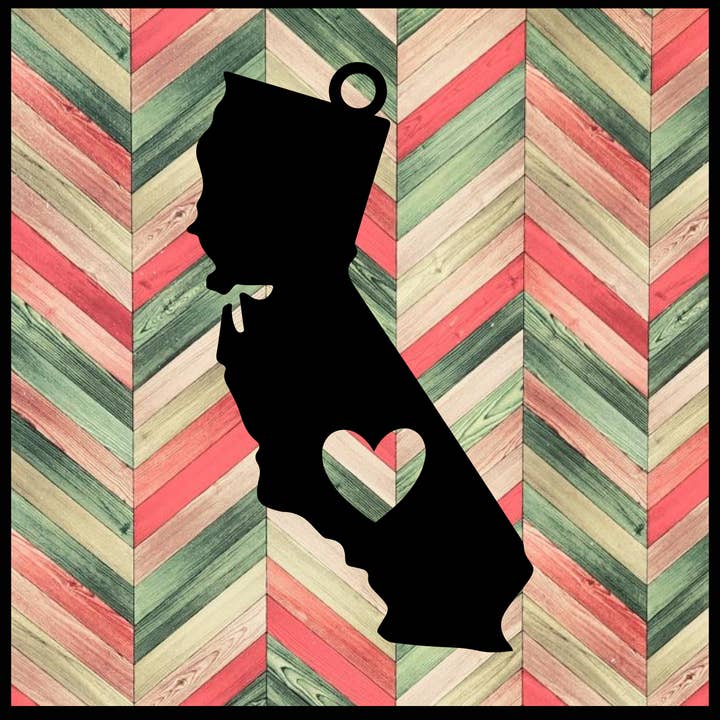 Metal Ornament California for wholesale by Designed With Sparks