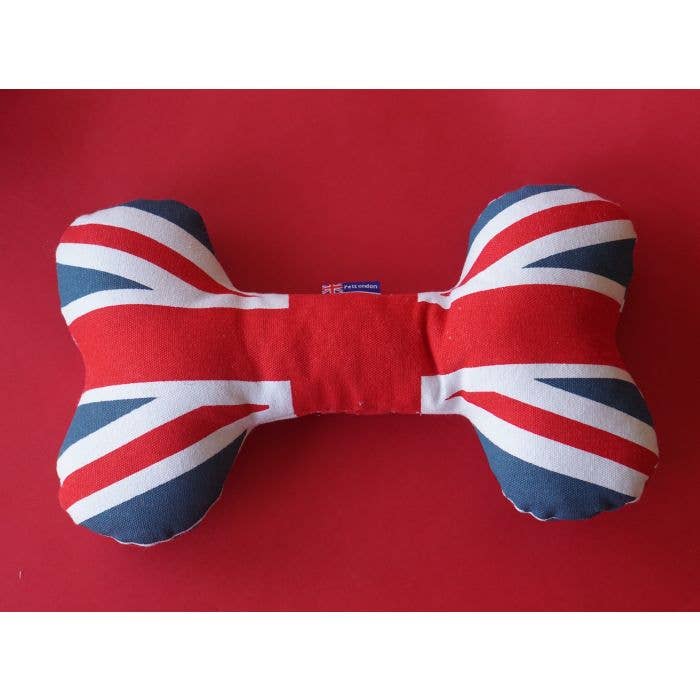 PetLondon – wholesale Pet plush toy – Dog – Union Jack Dog Bone Plush Toy UK London size Large2