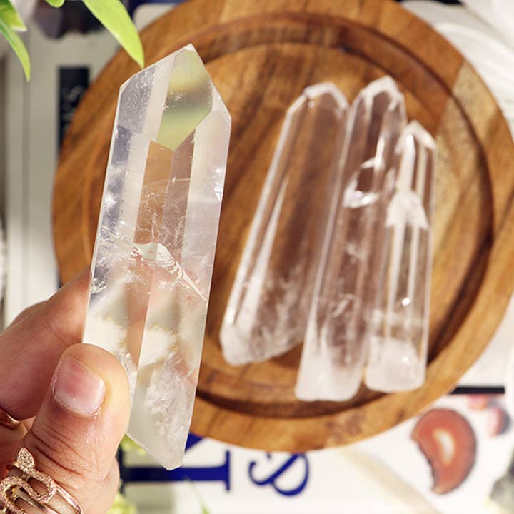 Natural Clear Quartz Point AAA - Semi Polished for wholesale by Natures Artifacts Inc