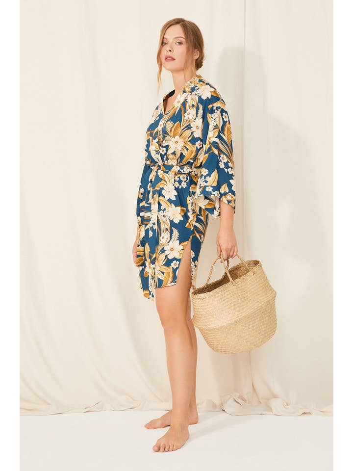 ENNA MODA – wholesale Kimono – Women's – EXCLUSIVE SERIES 100% VISCOSE WOWEN FABRIC BIG FLOWER PATTER10