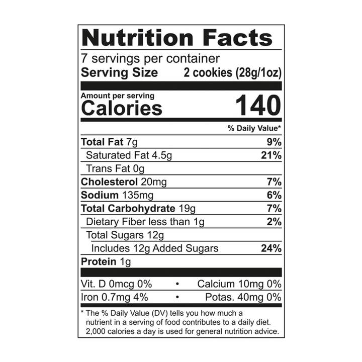 Tate's Bake Shop - Wholesale Cookie - 12ct - 7oz Gluten Free Chocolate Chip Cookies