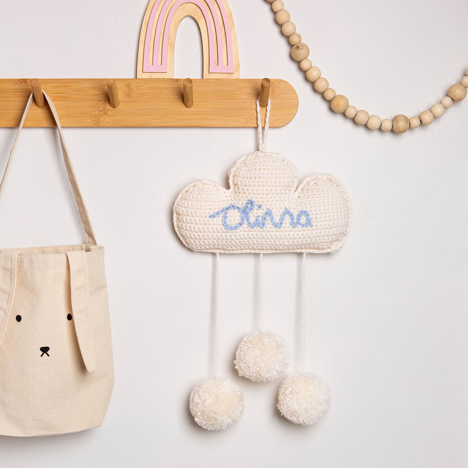 Wool Couture Company - Vente Kit de bricolage - Kit de crochet personnalisé Cloud Hanger Easy Crochet0