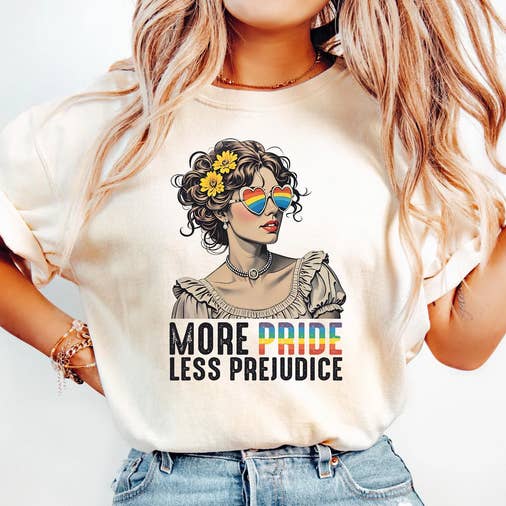 More Pride Less Prejudice Shirt, LGBTQ Shirt for wholesale by Eleven Fashion