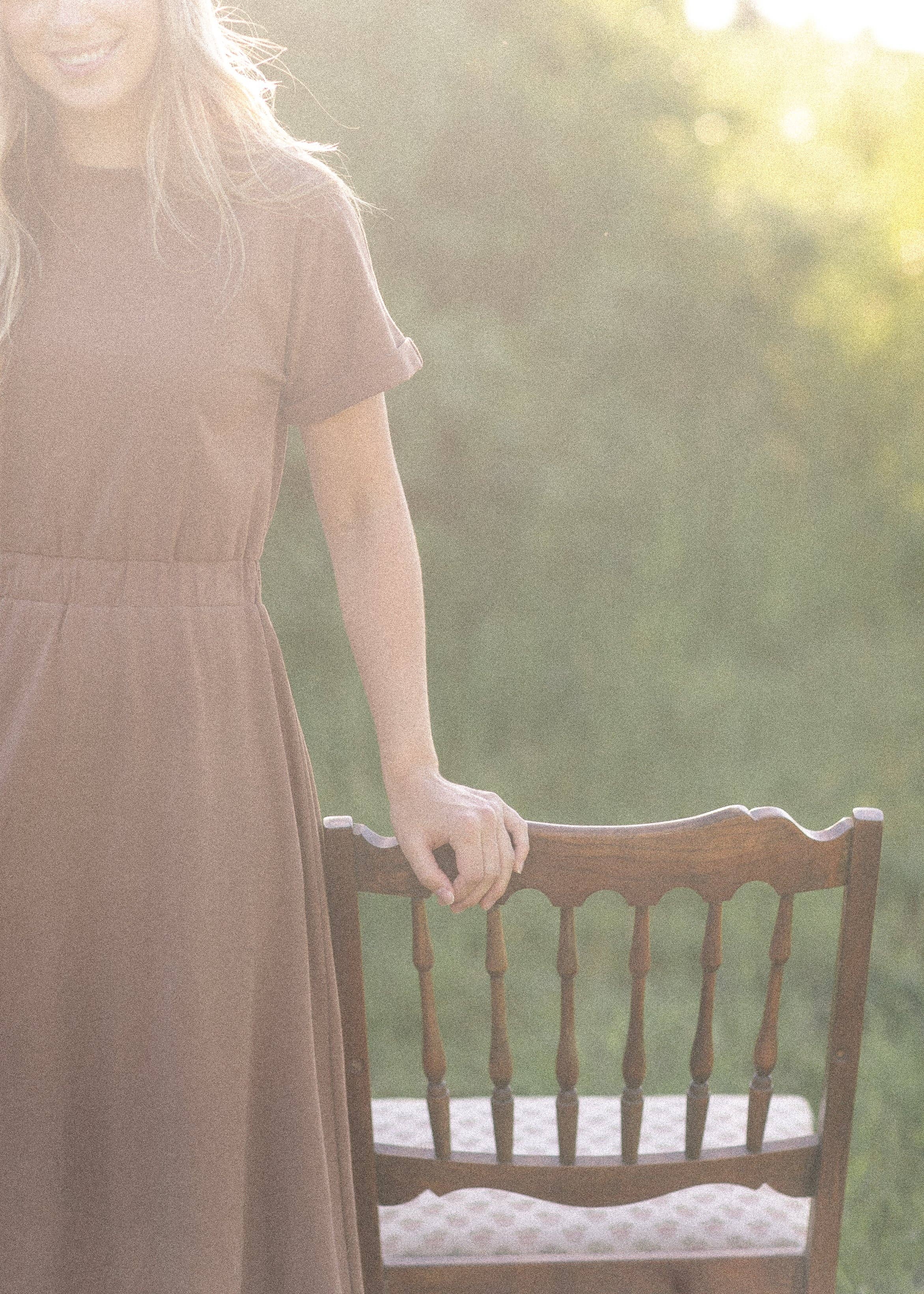 Inherit Clothing Company – Vestido - Mulher por atacado – Vestido Midi com Mangas Cap Sleeve Casey6