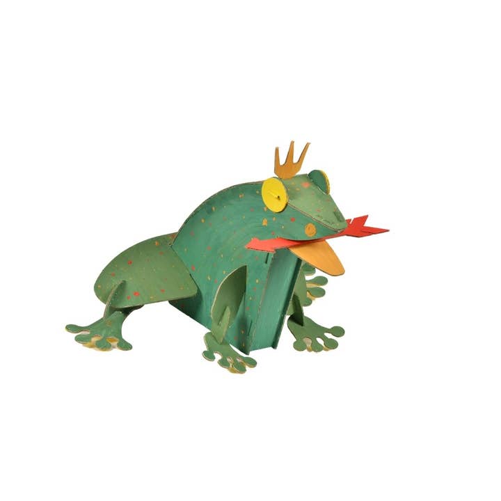 Annahouse – wholesale DIY craft kit – Child – Frog model kit, cardboard toy for construction&painting, 3D