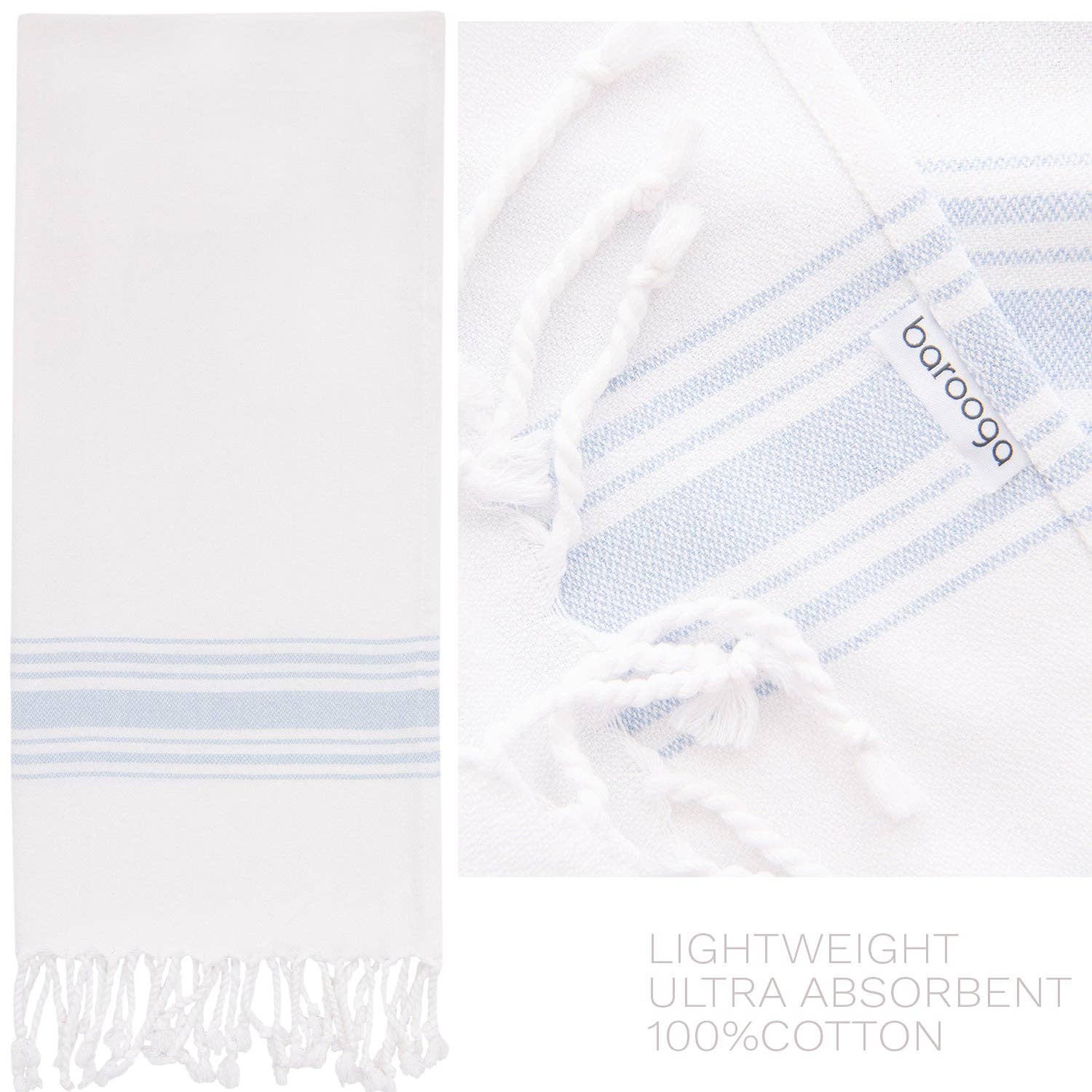 Barooga - Wholesale Hand Towel - Farmhouse Turkish Hand Towel (Set of 3), 18 x 38 inches13