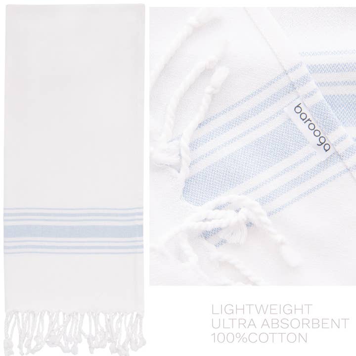 Barooga - Wholesale Hand Towel - Farmhouse Turkish Hand Towel (Set of 3), 18 x 38 inches13