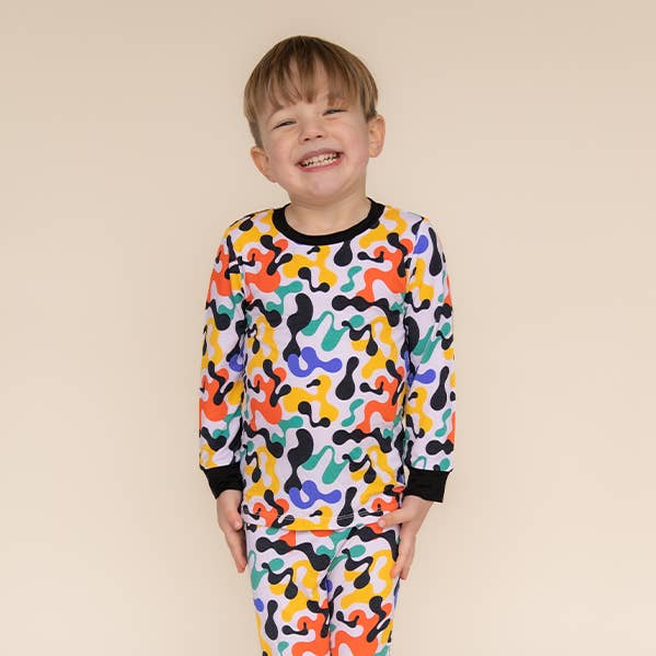 Pop Camo Long Jammies for wholesale by lil gremmies