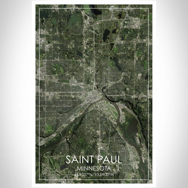 JACE.design - Wholesale Art Print - Saint Paul MN Map Print Satellite4