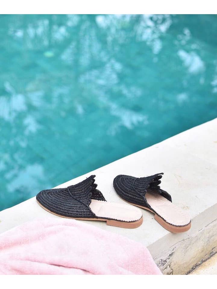 Mikwi – Großhandel Sandalen – Damen – Raffia-Sandalen Handgefertigt in Marokko, Sommersandalen