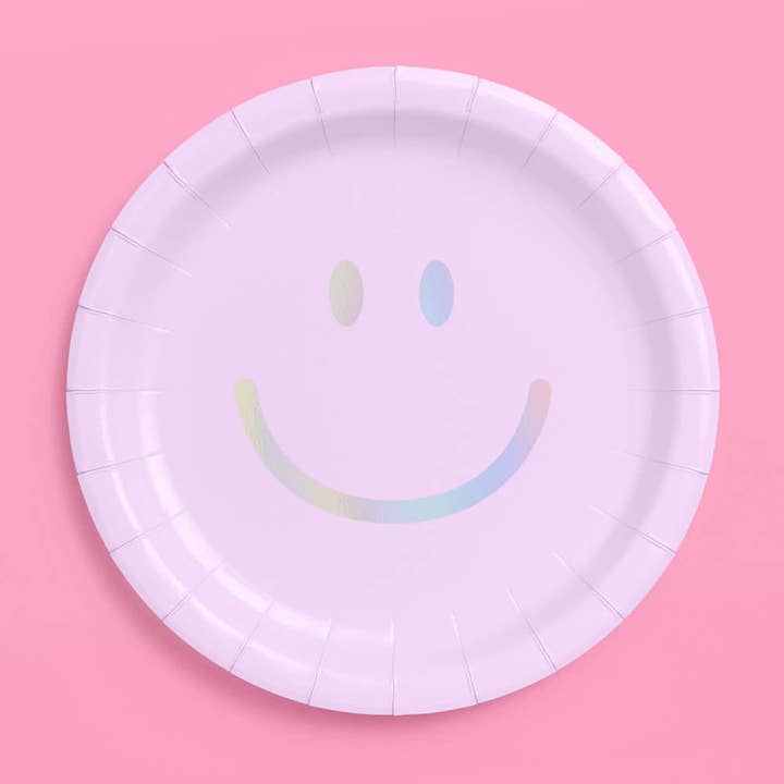 xo, Fetti - Wholesale Disposable Plate - Smiley Pastel Paper Plates, 24 pcs 9" Birthday Party, Decor5