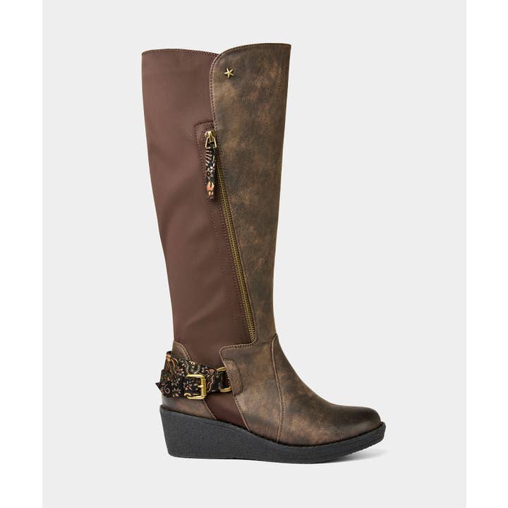 Botas de Cunha Folhas Caídas por atacado de Joe Browns