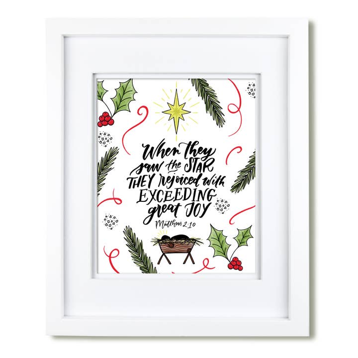 Tirage d'art scripturaire « Ils ont vu l'étoile » pour la vente par Krystal Whitten Studio