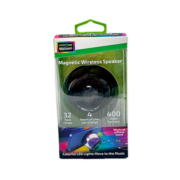 Novelty Brands - Wholesale Speakers - Gadget Gear LED Magnetic Wireless Speaker Stand - 6/Display2
