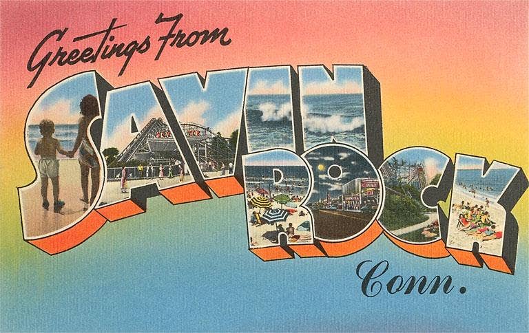 Found Image Press – Adesivo por atacado – Autocolante CT-288 Saudações de Savin Rock0