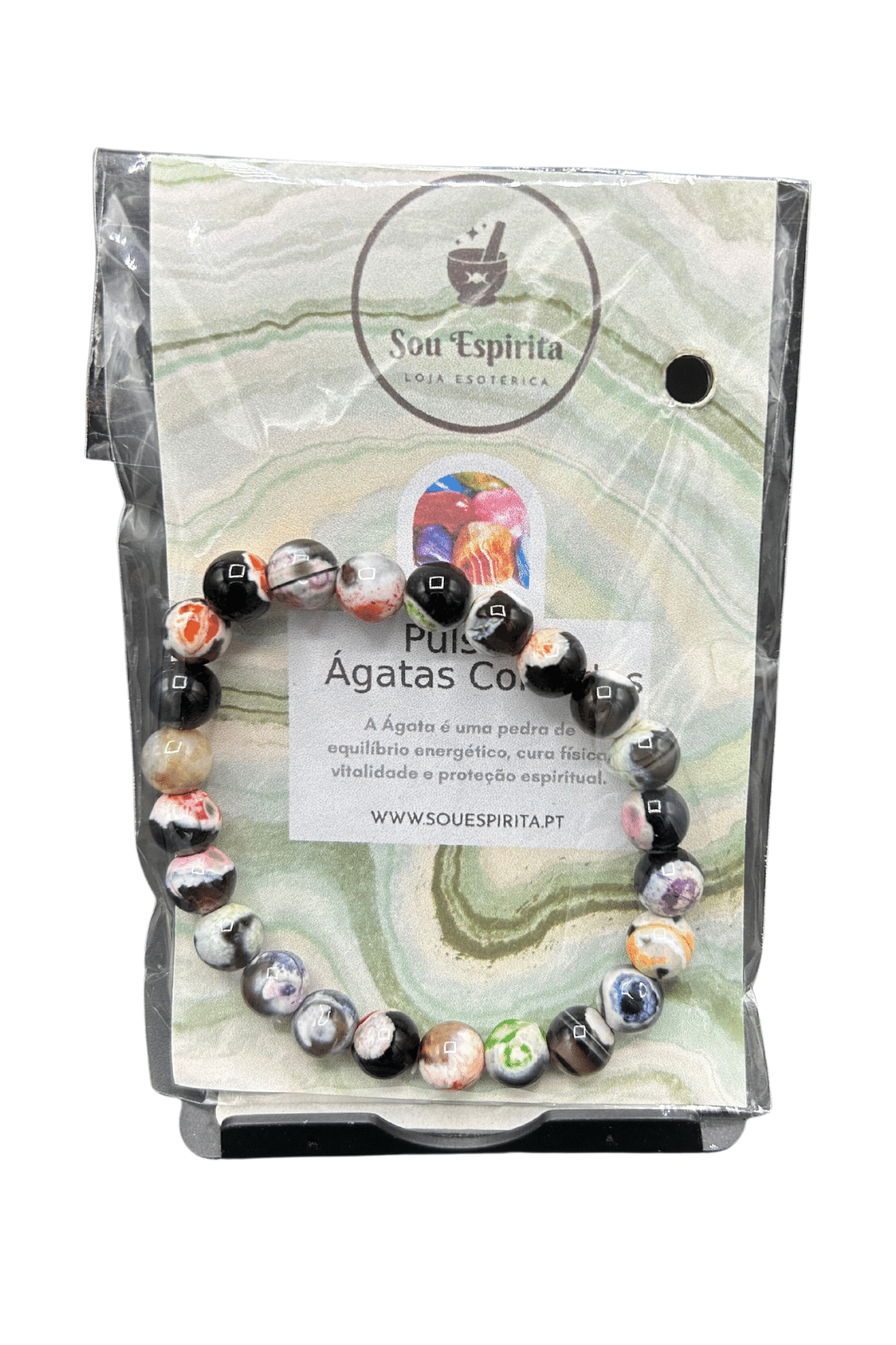 EMTUACASA - Wholesale Armband met kralen - Kleurrijke agaatarmband 8MM0