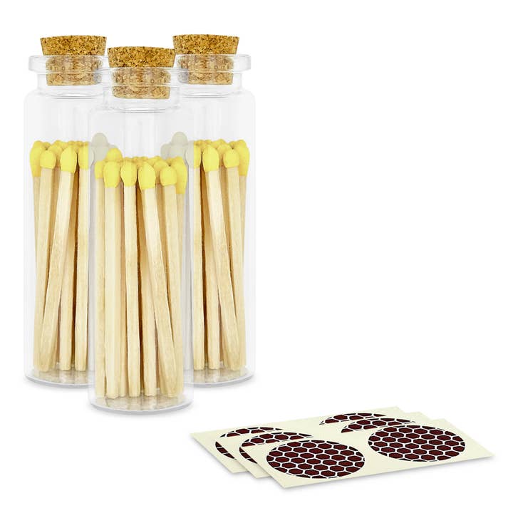 Thankful Greetings - Wholesale Matches - 2" Matches + Small Bottle - Color of Your Choice + Strikers11