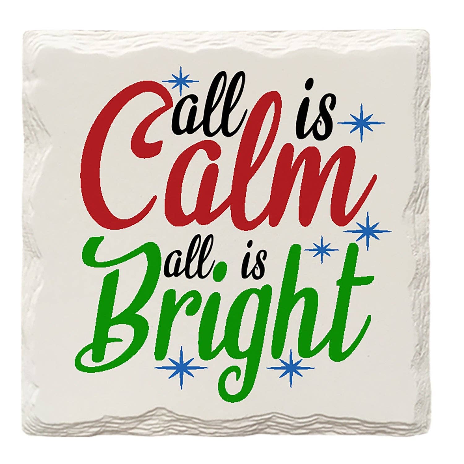 Mill Wood Art - Venta al por mayor Posavasos - Vacaciones y Navidad, todo está en calma | Drink Coaster1