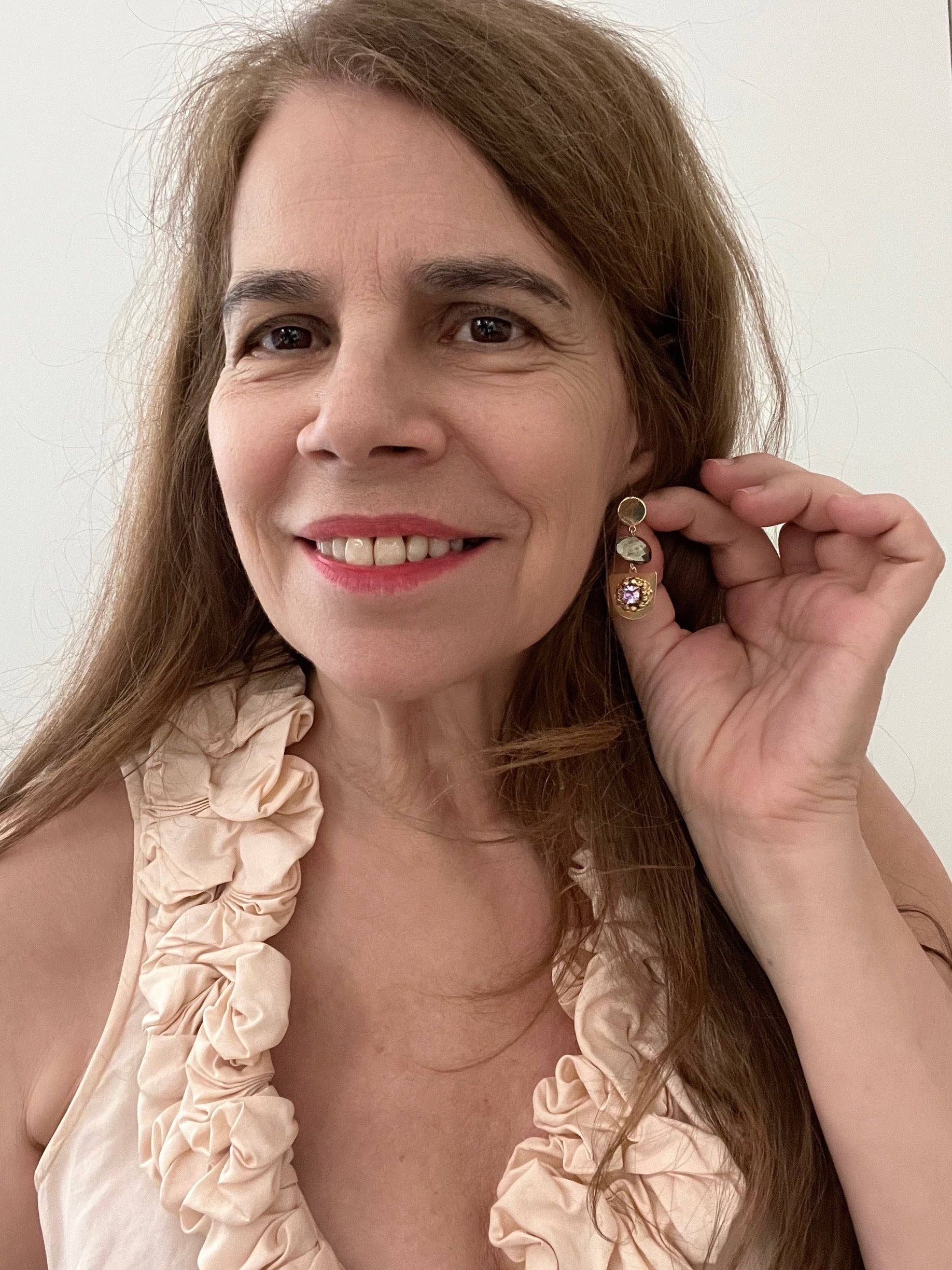 Sandrine France Studio - Vente Boucles d'oreilles pendantes - Boucles d'oreilles Mara1