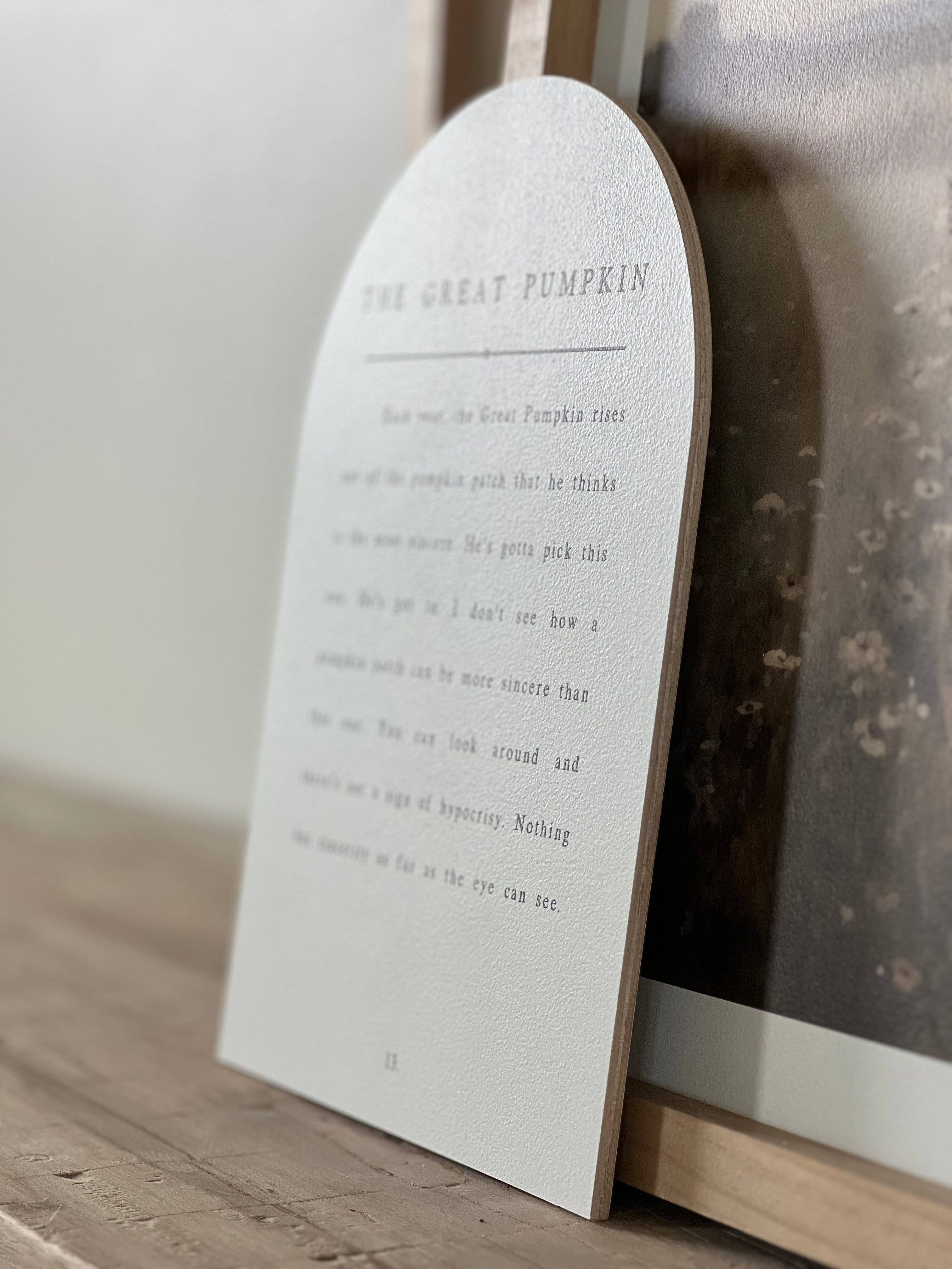 Lily and Sparrow - Wholesale Sign - The Great Pumpkin, Arch | Fall Decor, Charlie Brown1