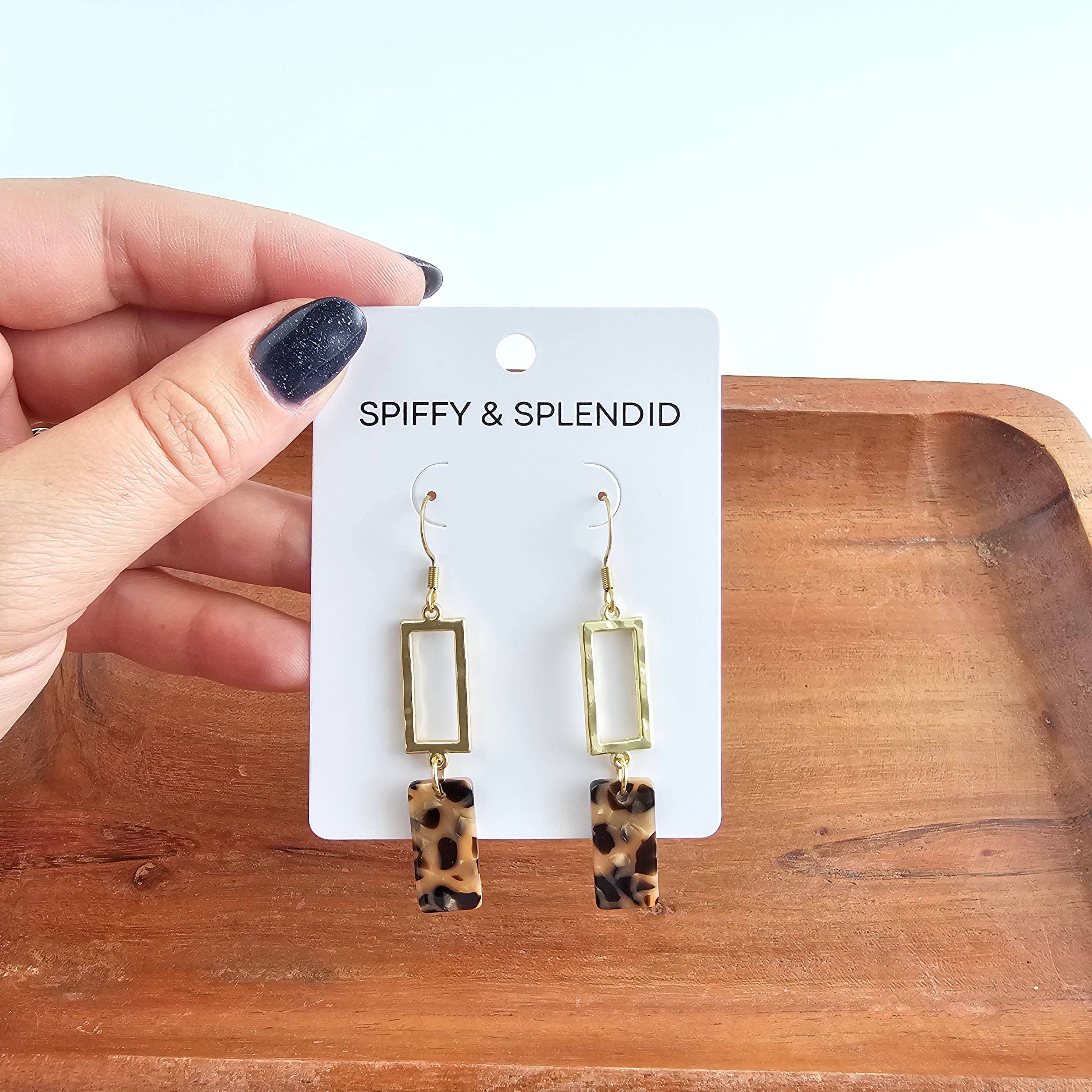 Spiffy & Splendid - Wholesale Dangle Earrings - Raya Earrings - Cheetah // Jewelry, Fall8