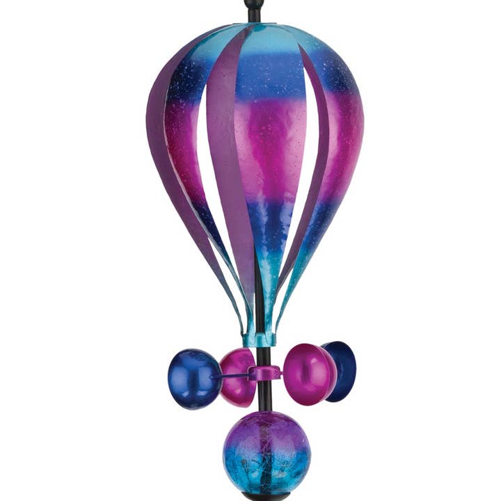 Regal Art & Gift - Wholesale Garden/Lawn Stake - Balloon Solar Wind Spinner Stake - Purple0