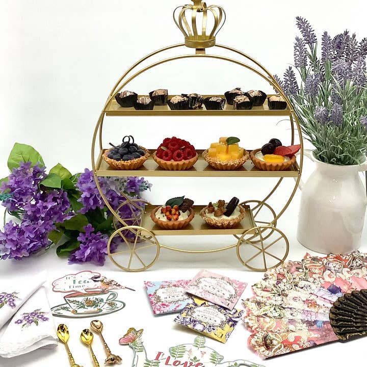 All Little Cute Things - Wholesale Cake stand - Royal Carriage Dessert Display Platter for Tea House4