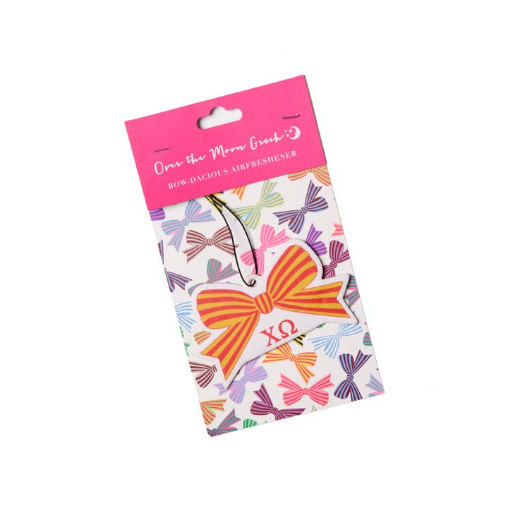 Sorority BOW-DACIOUS Air Freshener for wholesale by Over The Moon Greek