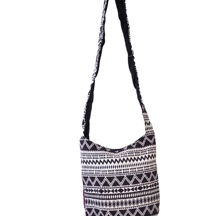Zumki - Wholesale Crossbody Bag - Women's - Holly Cotton Kantha Stitch Crossbody6